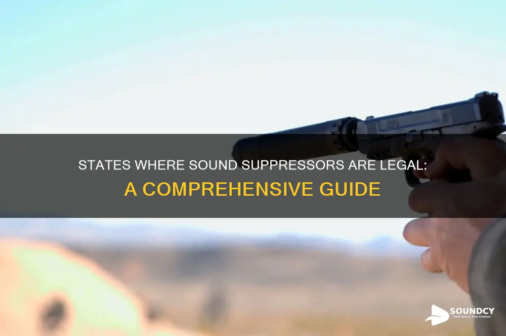 what states allow sound suppressors