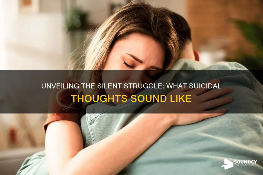what suicidal thoughts sound like