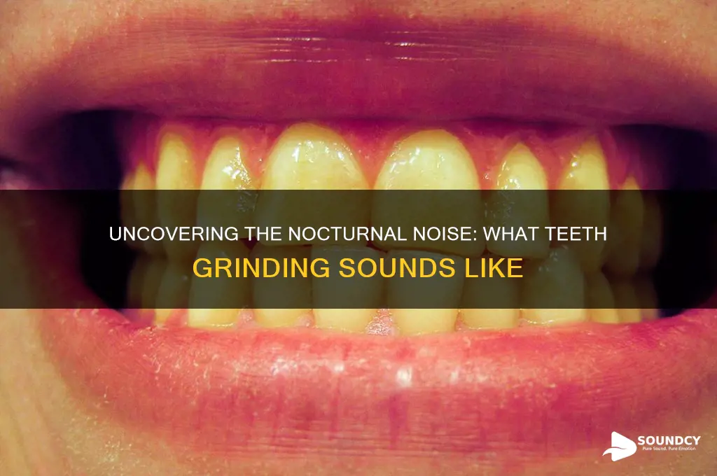 what teeth grinding sounds like