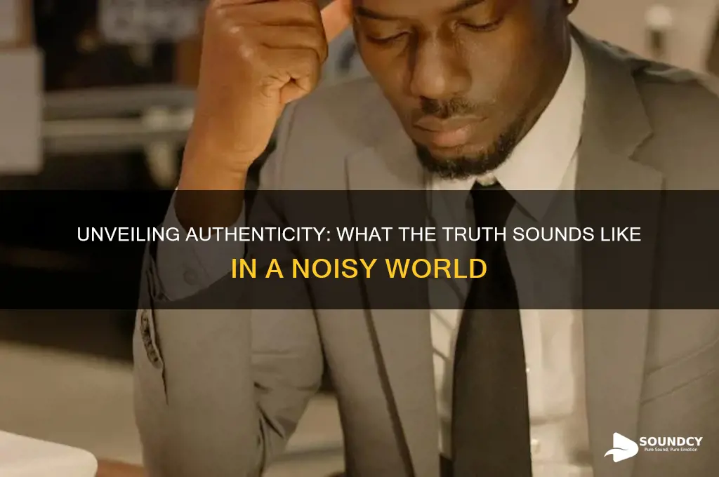 what the truth sounds like