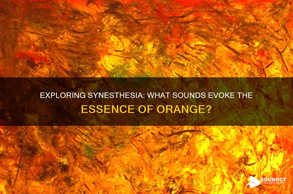 what things sound like orange