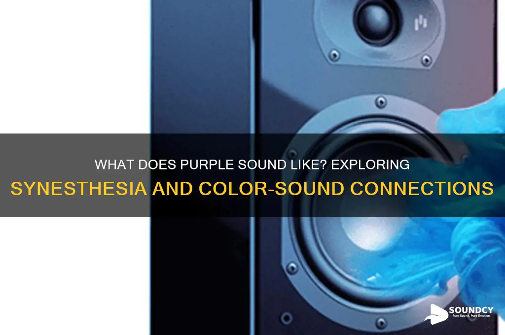 what things sound like purple