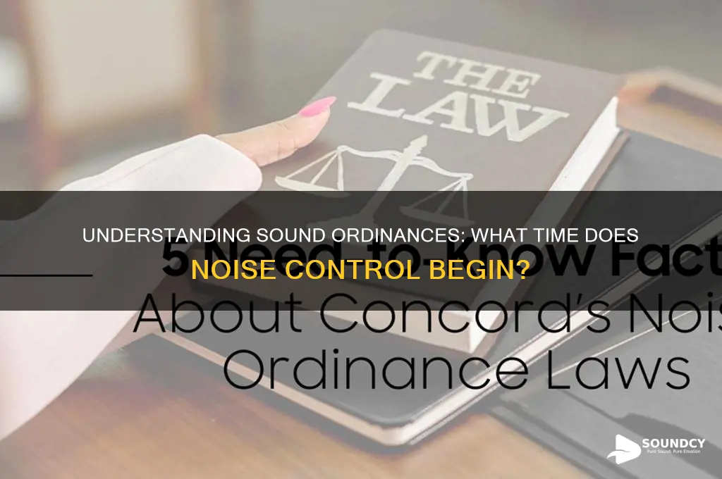 what time is sound ordinance
