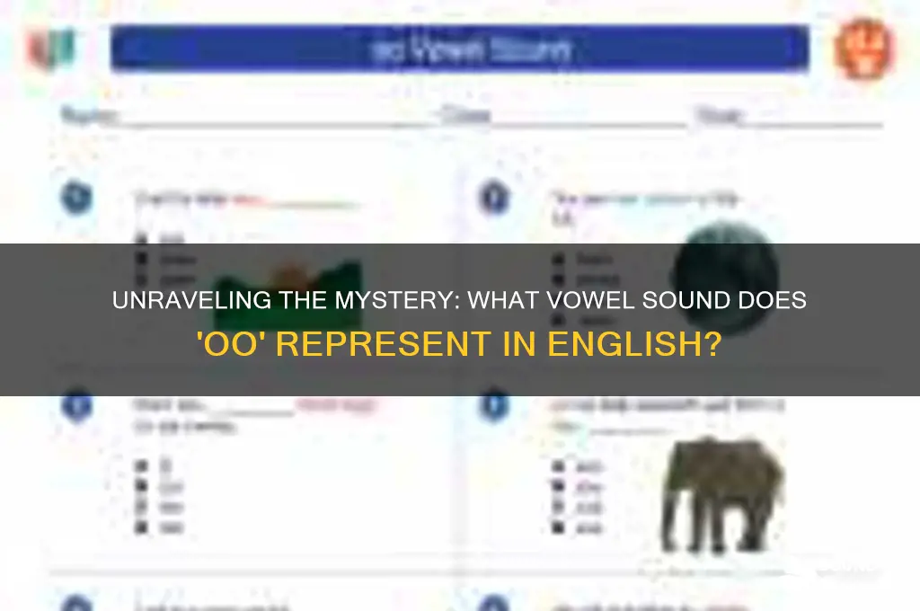 what vowel sound is oo