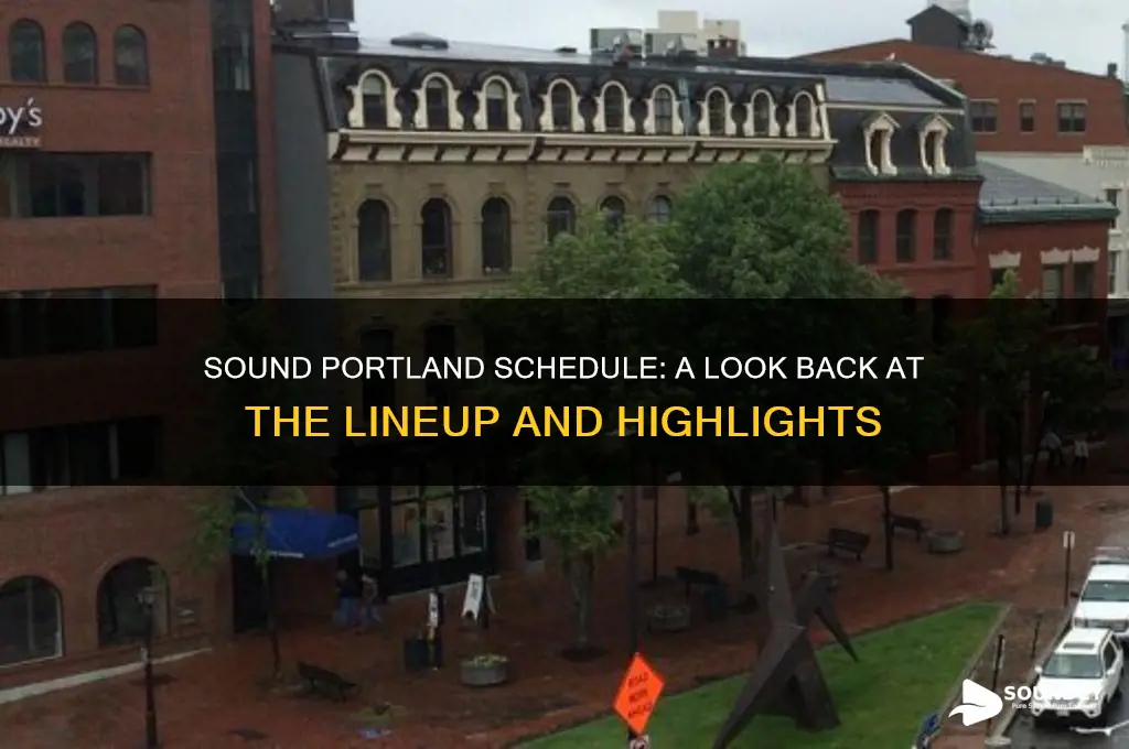 what was sound portland schedule