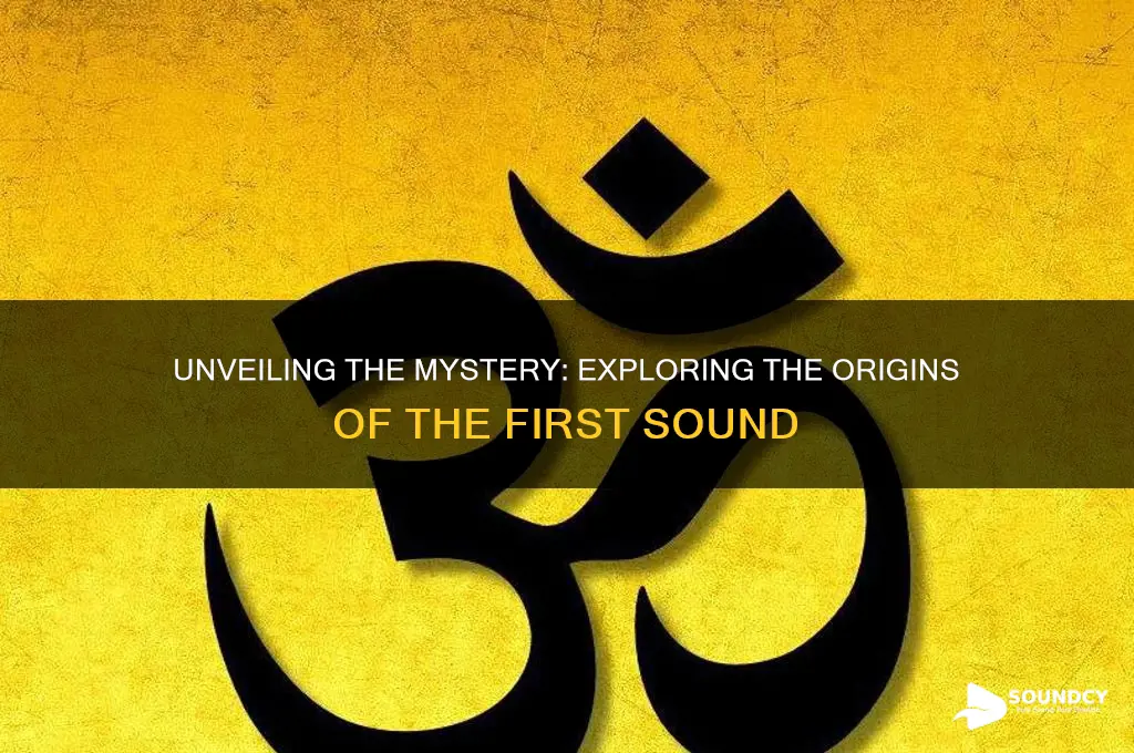 what was the first sound