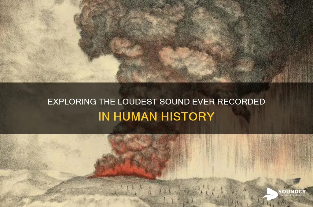 what was the loudest sound