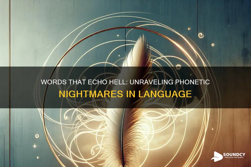 what word sounds like hell