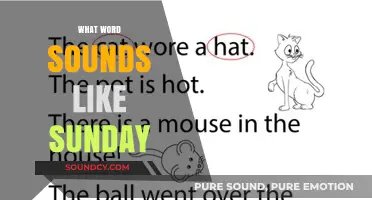 Words That Rhyme with Sunday: Exploring Phonetic Twins and Sound-Alikes