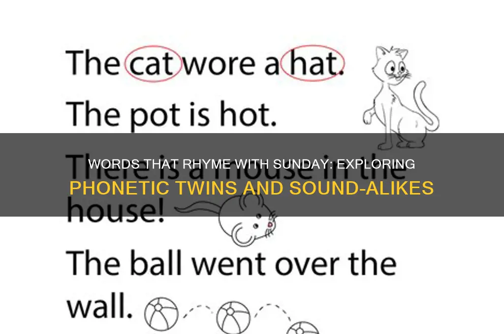 what word sounds like sunday
