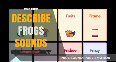 Exploring the Unique Vocalizations: Words That Perfectly Describe Frog Sounds