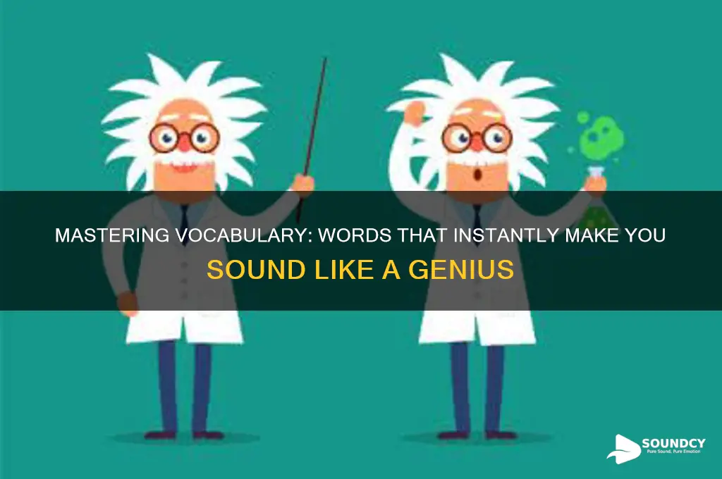 what words sound like genius