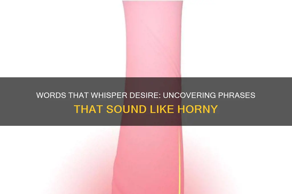 what words sound like horny