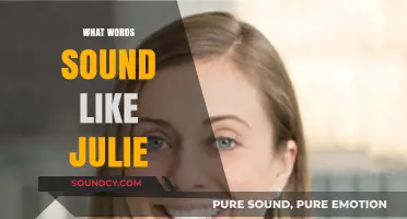 Words That Echo Julie: A Playful Sound-Alike Vocabulary Exploration