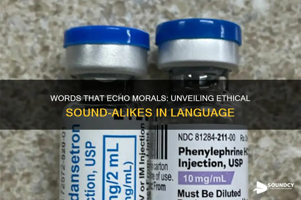 what words sounds like morals