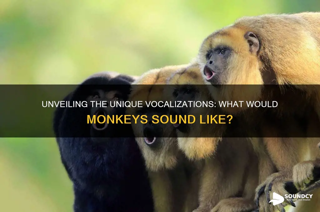 what would monkeys sound like