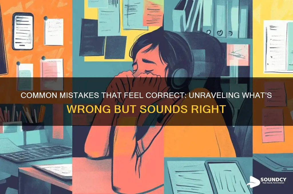 what wrong but sounds right