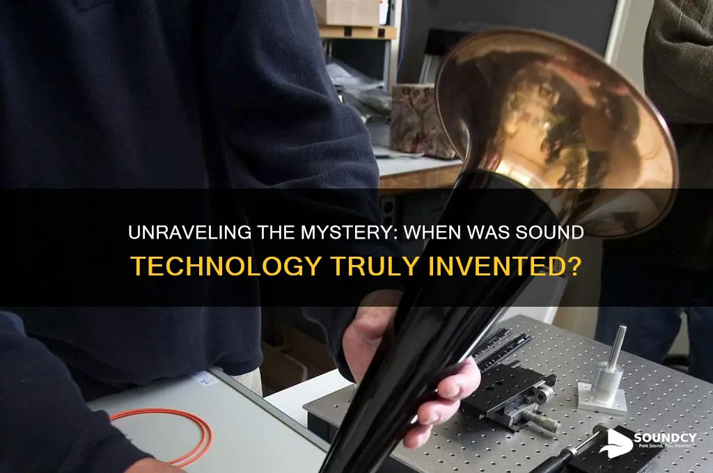 what year was sound invented