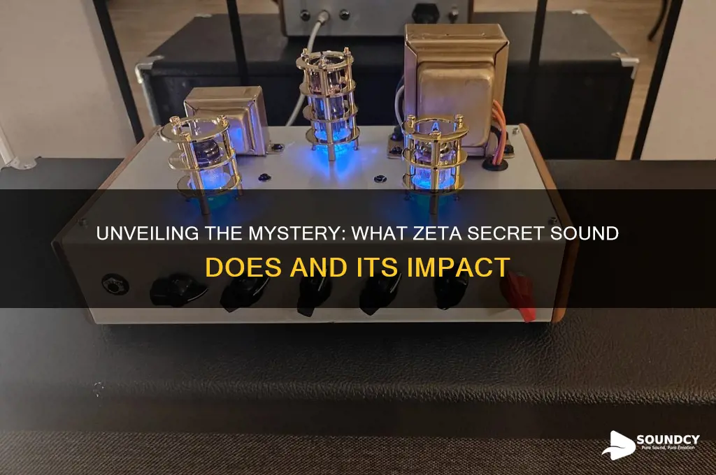 what zeta secret sound does