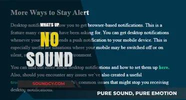 What's Up No Sound? Troubleshooting Silent Notifications on Your Device