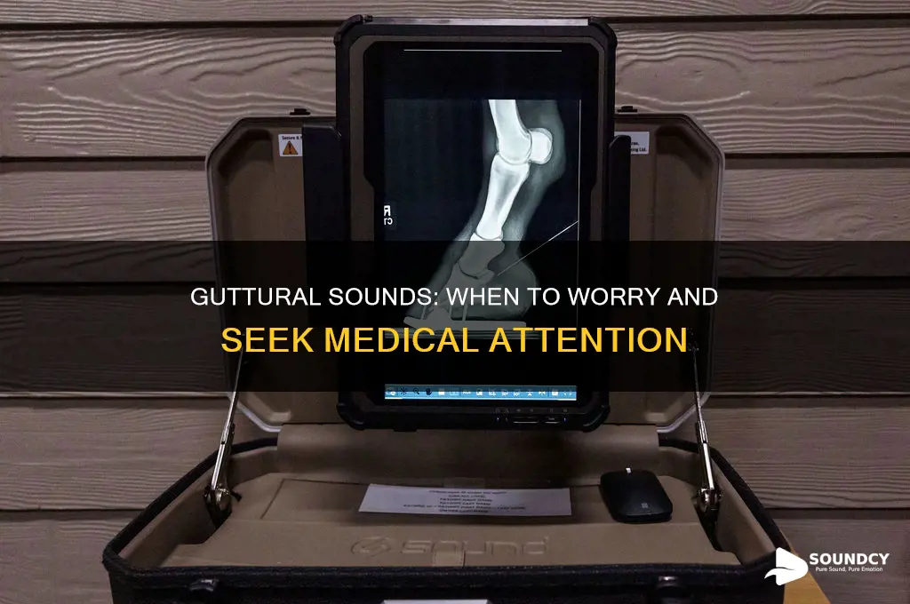 when are guttural sounds serious