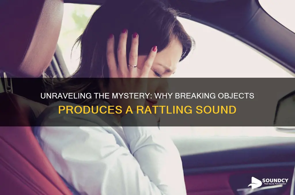 when breaking a rattling sound