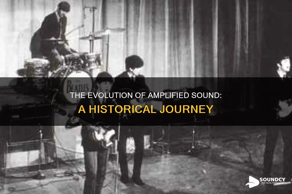 when did amplified sound start