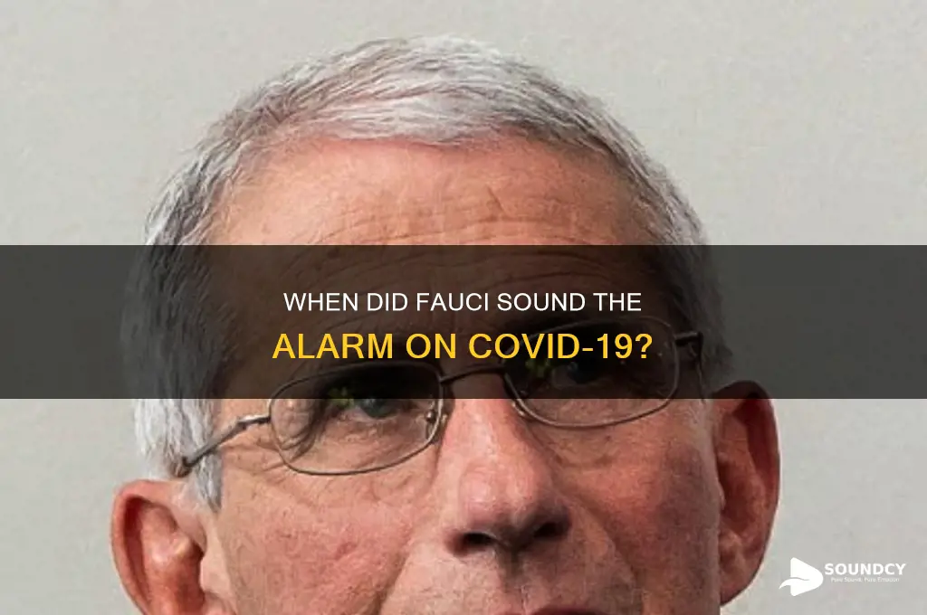 when did fauci sound alarm