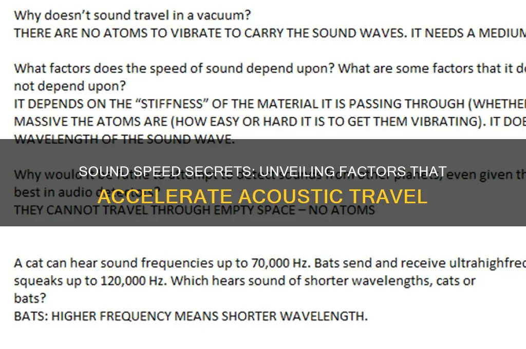 when does sound travel faster