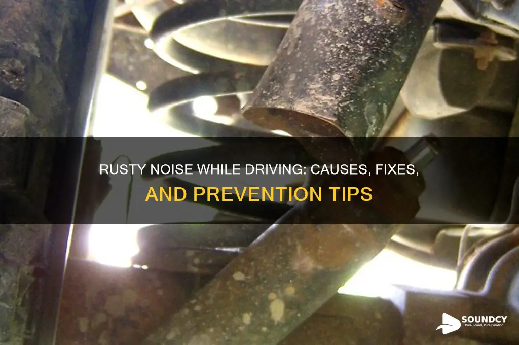 when driving noise rusty sound