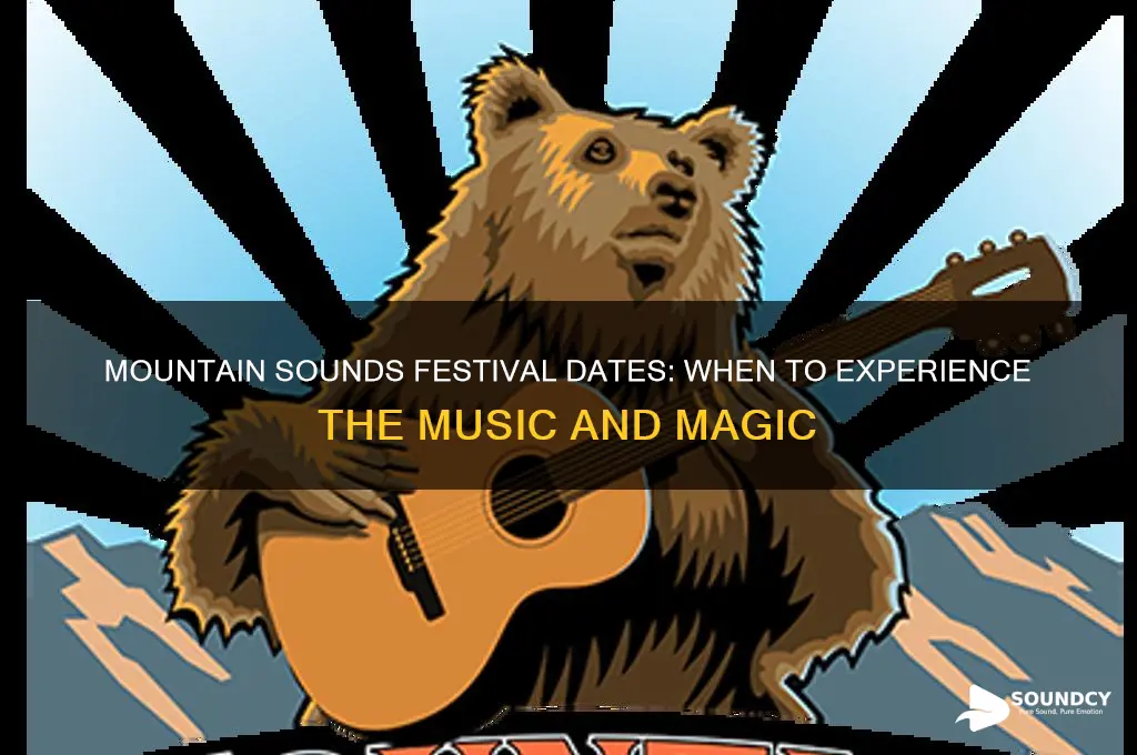 when is mountain sounds festival