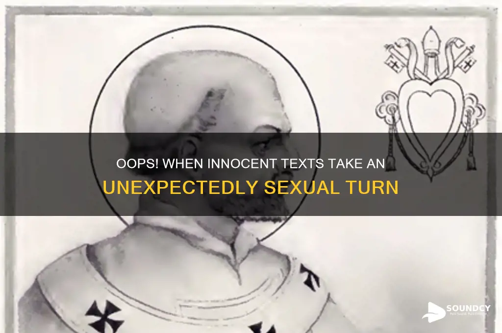 when messege accidently sounds sexual
