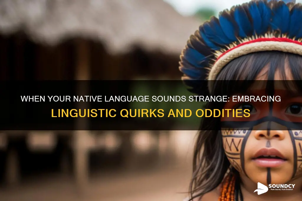 when native language sounds weird