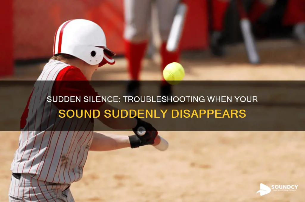 when sound suddenly goes off