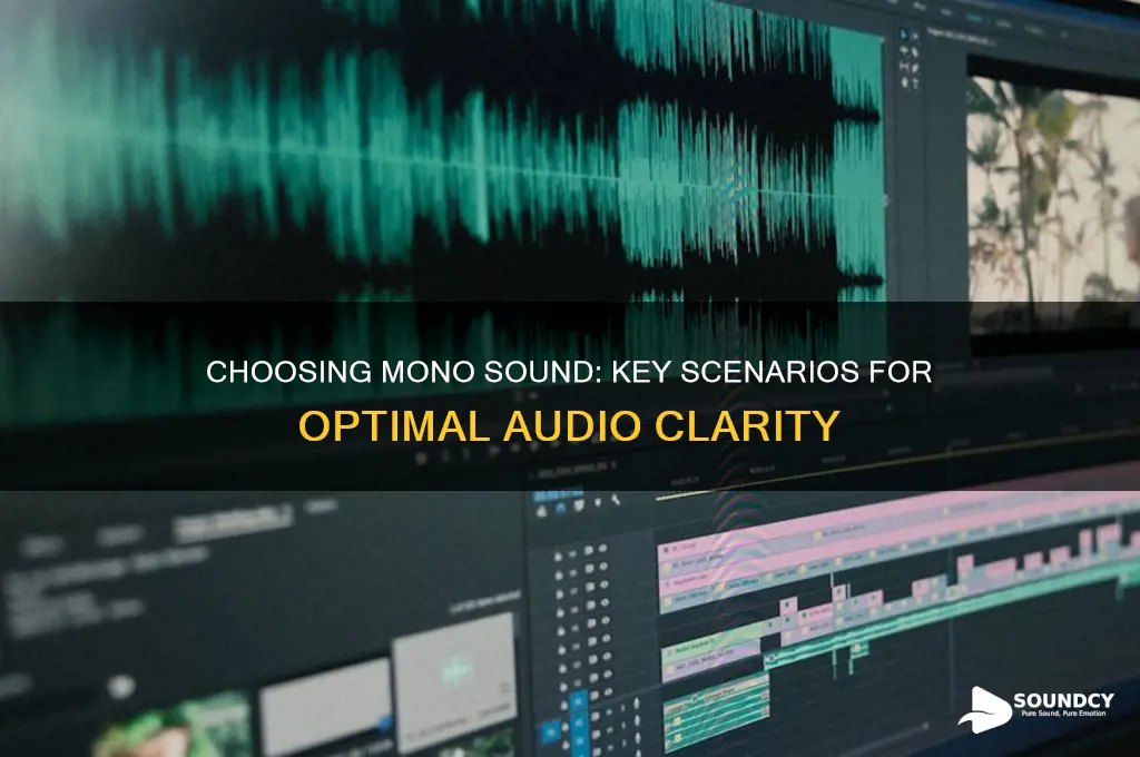 when to chose mono sound