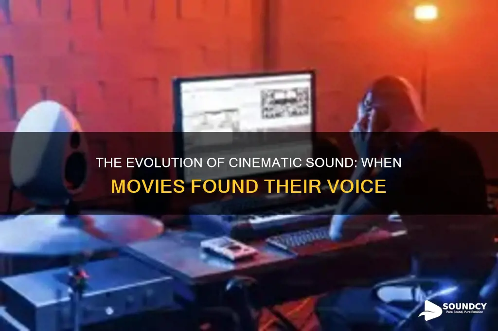 when was sound for film
