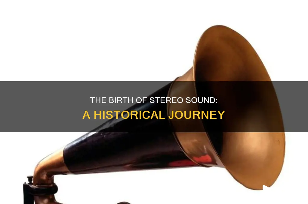 when was stereo sound invented