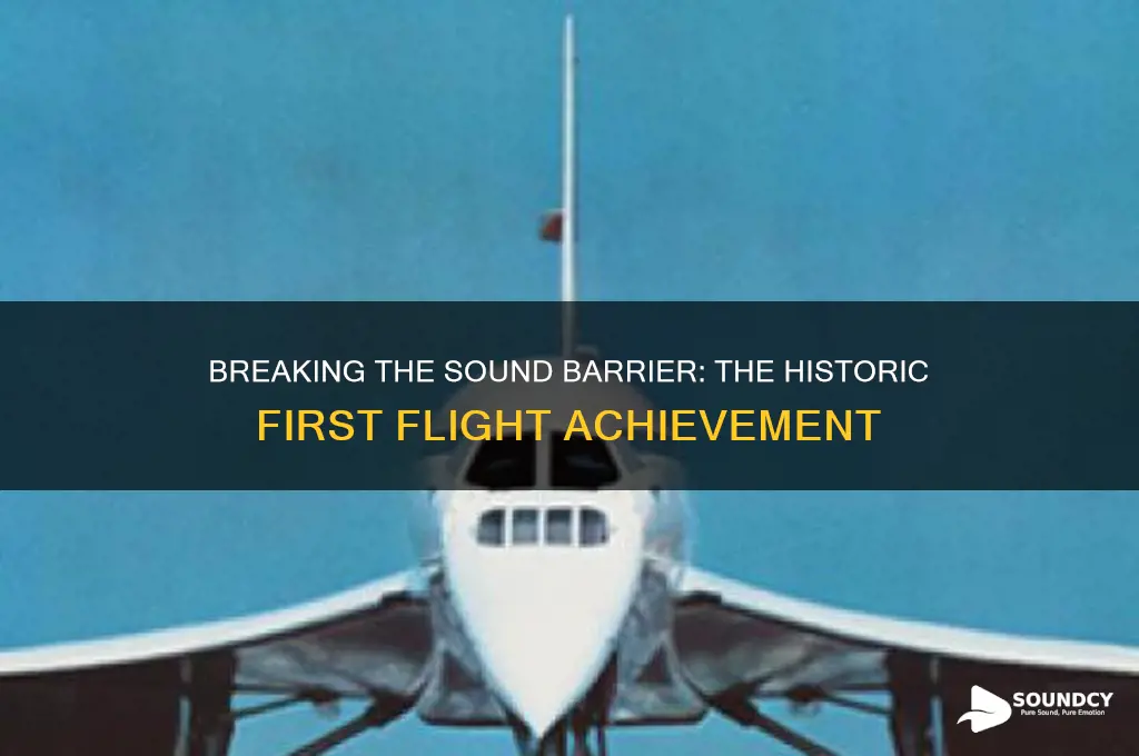 when was the first breaking of the sound barrier
