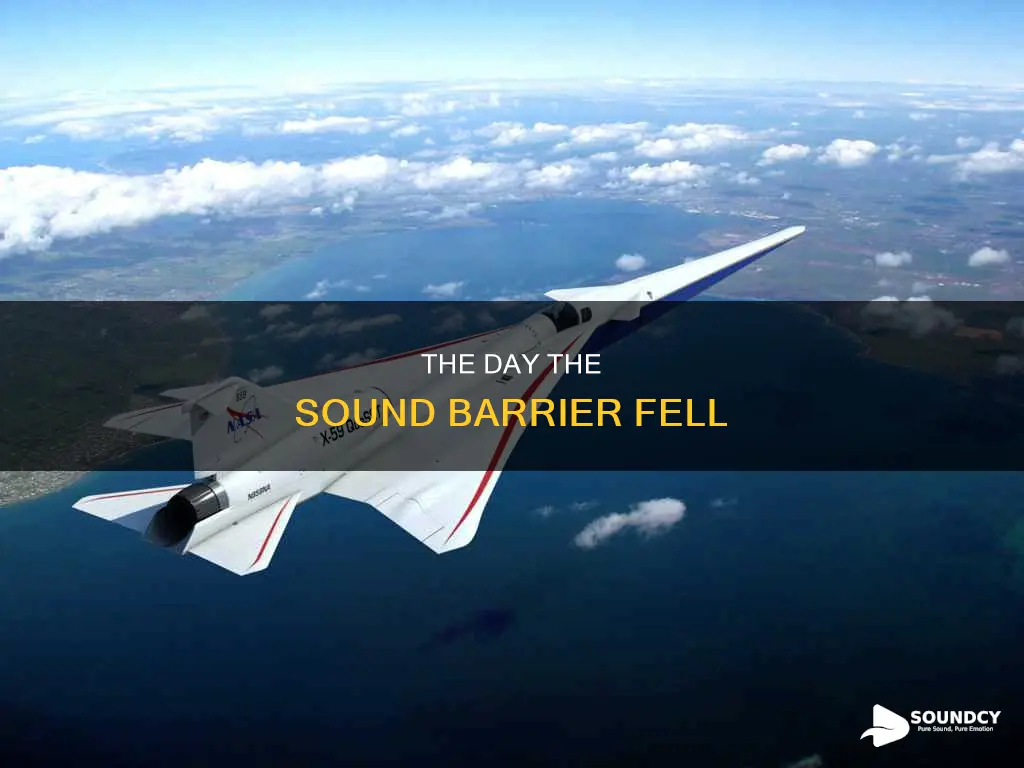 when was the sound barrier broken