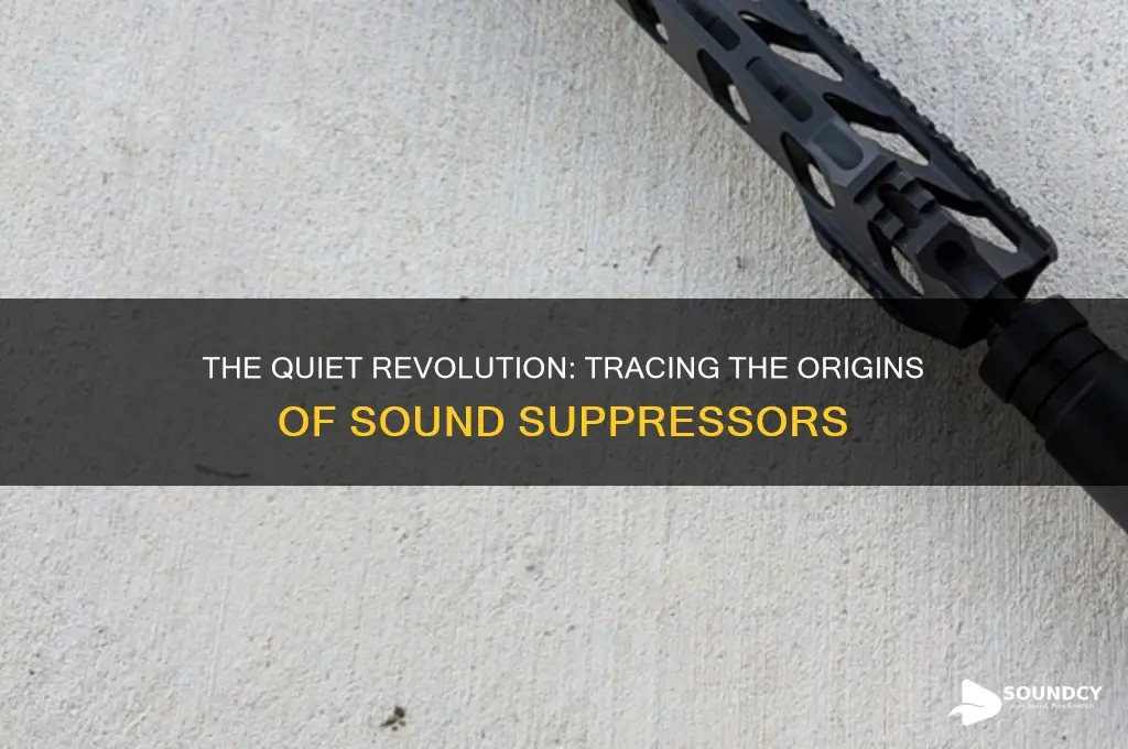 when were sound suppressors invented
