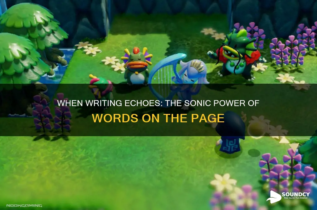 when writing is a sound