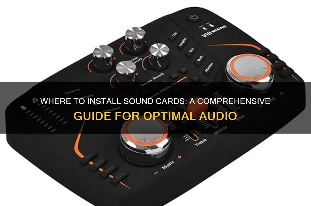 where are sound cards installed
