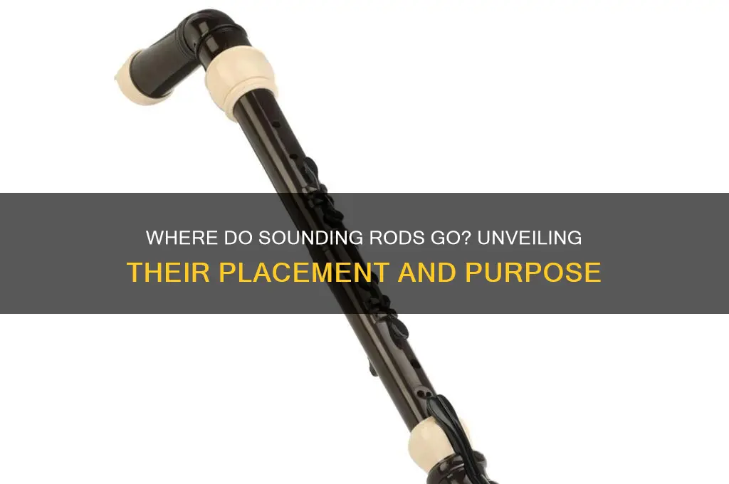 where do sounding rods go