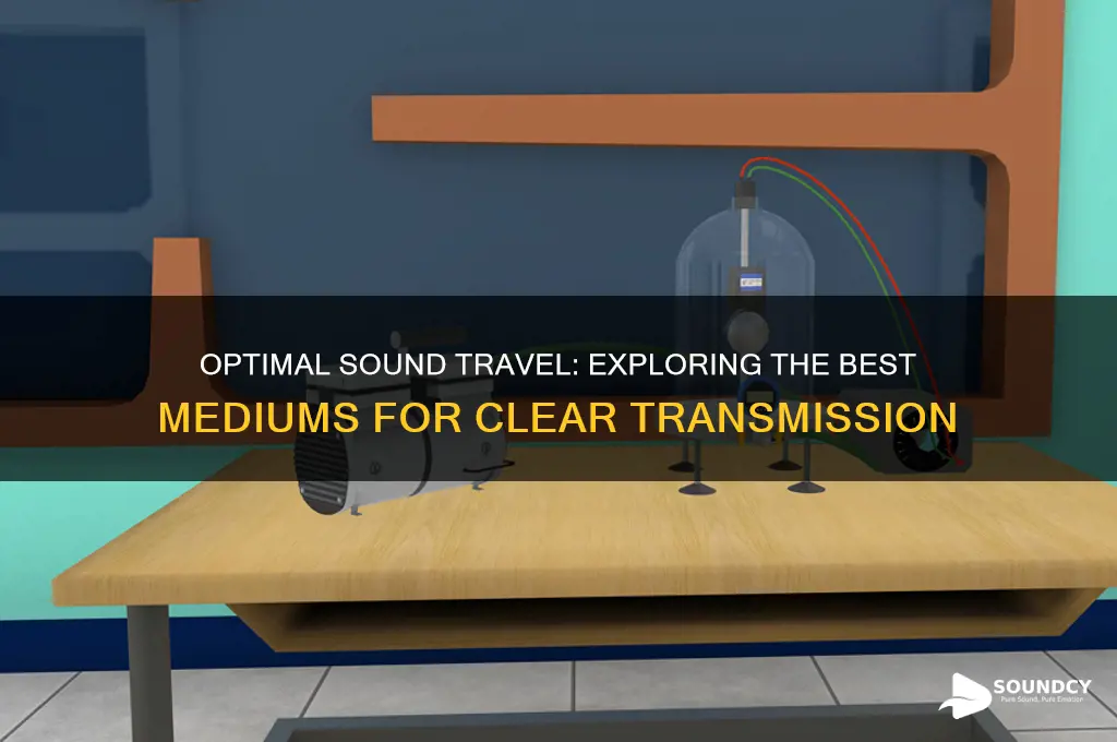 where does sound travel best
