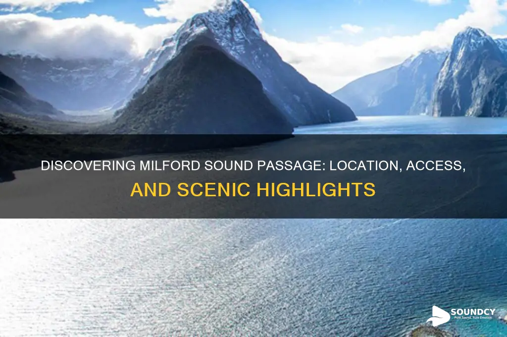 where is milford sound passage