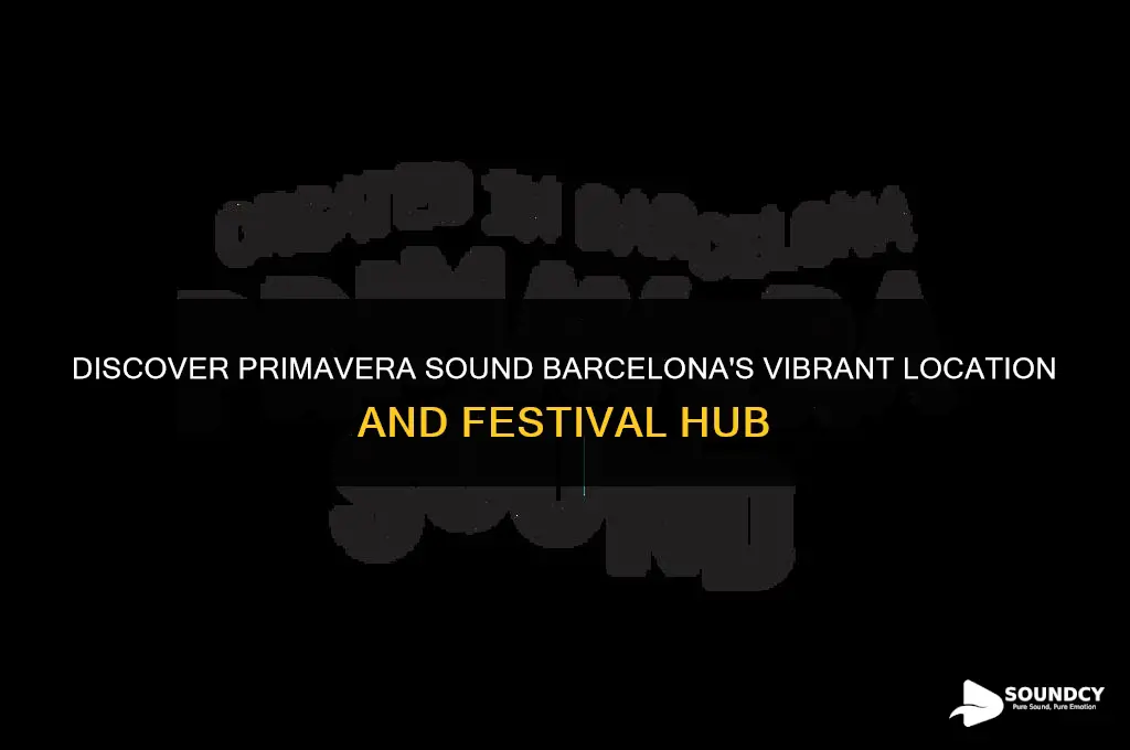 where is primavera sound barcelona