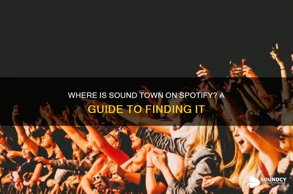 where is sound town spotify