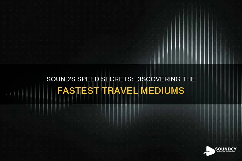 where is sound travel fastest