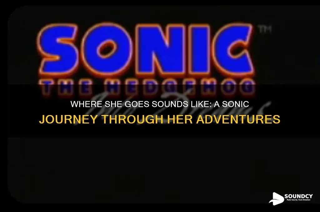 where she goes sounds like