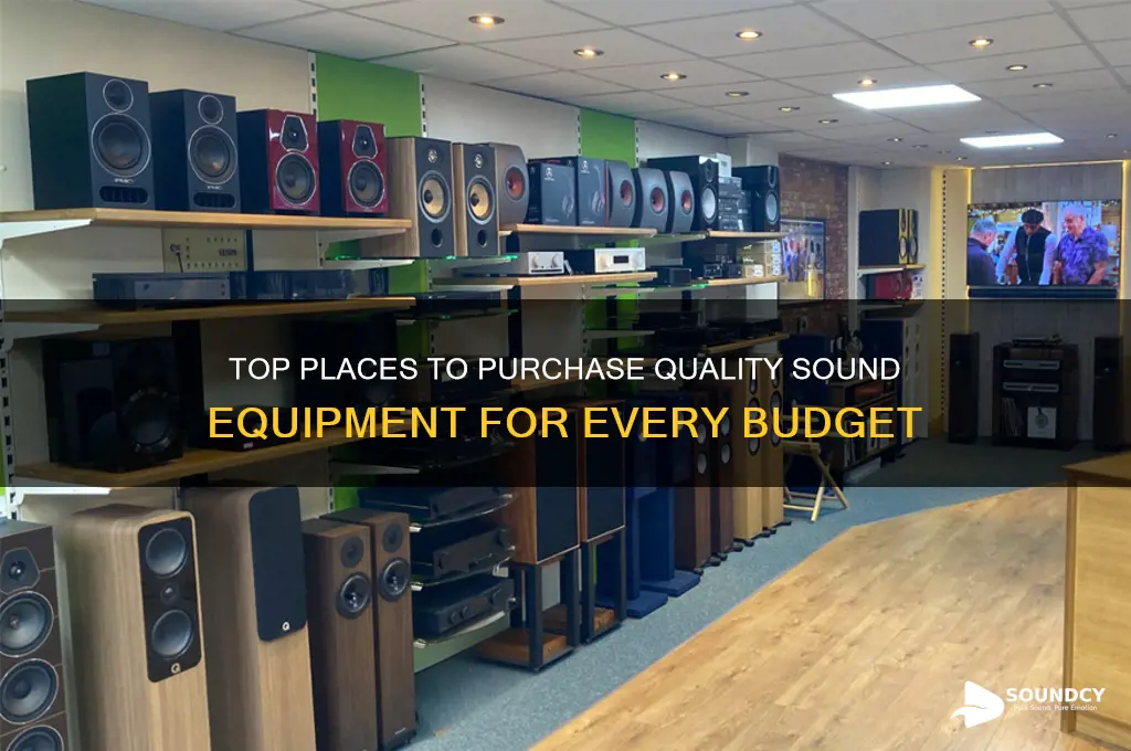 where to buy sound equipment